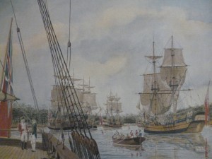 First Fleet in Sydney Cove after arrival on the morning of 27-1-1788 (2)